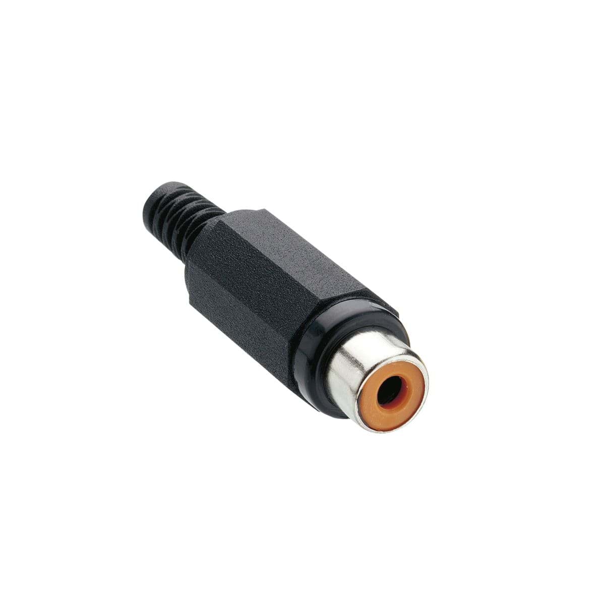 Afbeelding van RCA steker pvc tule zwart zwart Lumberg
